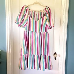 Ava & Viv Colorful Striped Dress